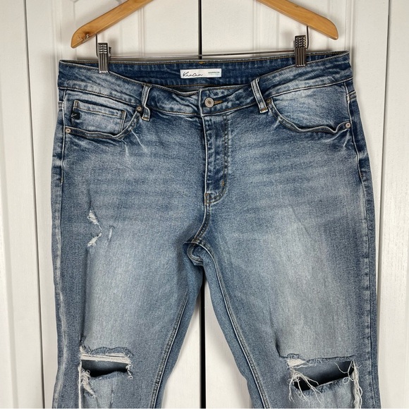 KanCan Exclusively for Maurices Jeans Women’s 18 Blue Ripped Distressed Grunge - Picture 3 of 13